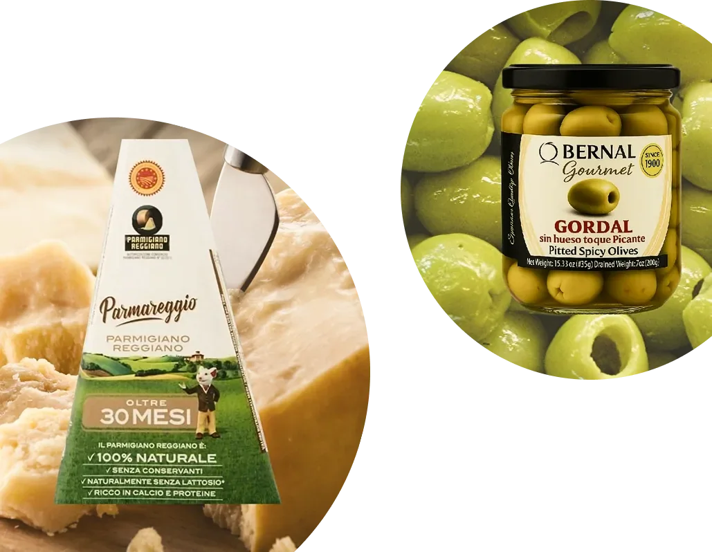 Сир і оливки